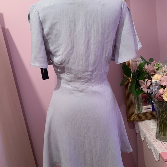 Lulus Sea Day Light Blue Skater Dress XS - Picture 5 of 15